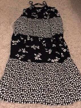 Cat & Jack girls long dress floral size large 10/12 with pockets